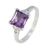 Scarlett Abstract Purple Solitaire Ring